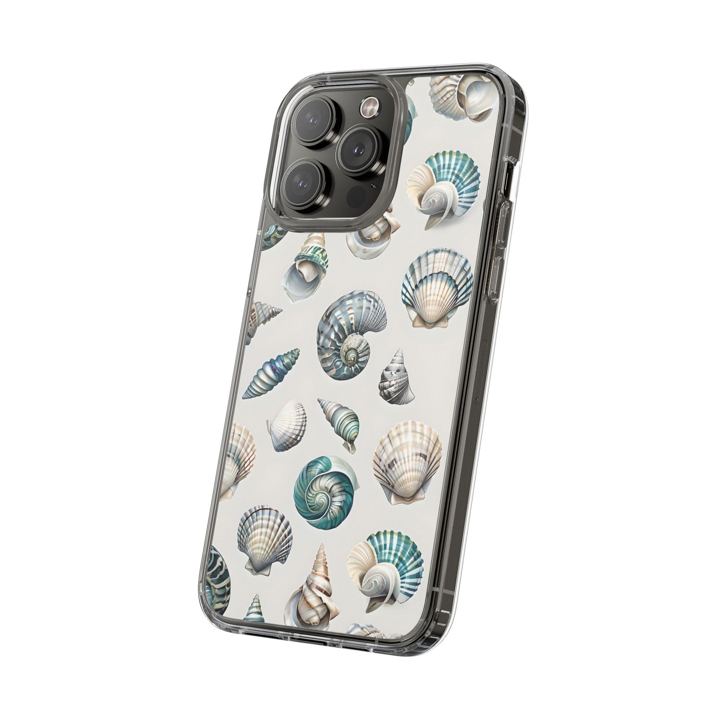 Seashell Clear Phone Case - Coastal Beach Decor