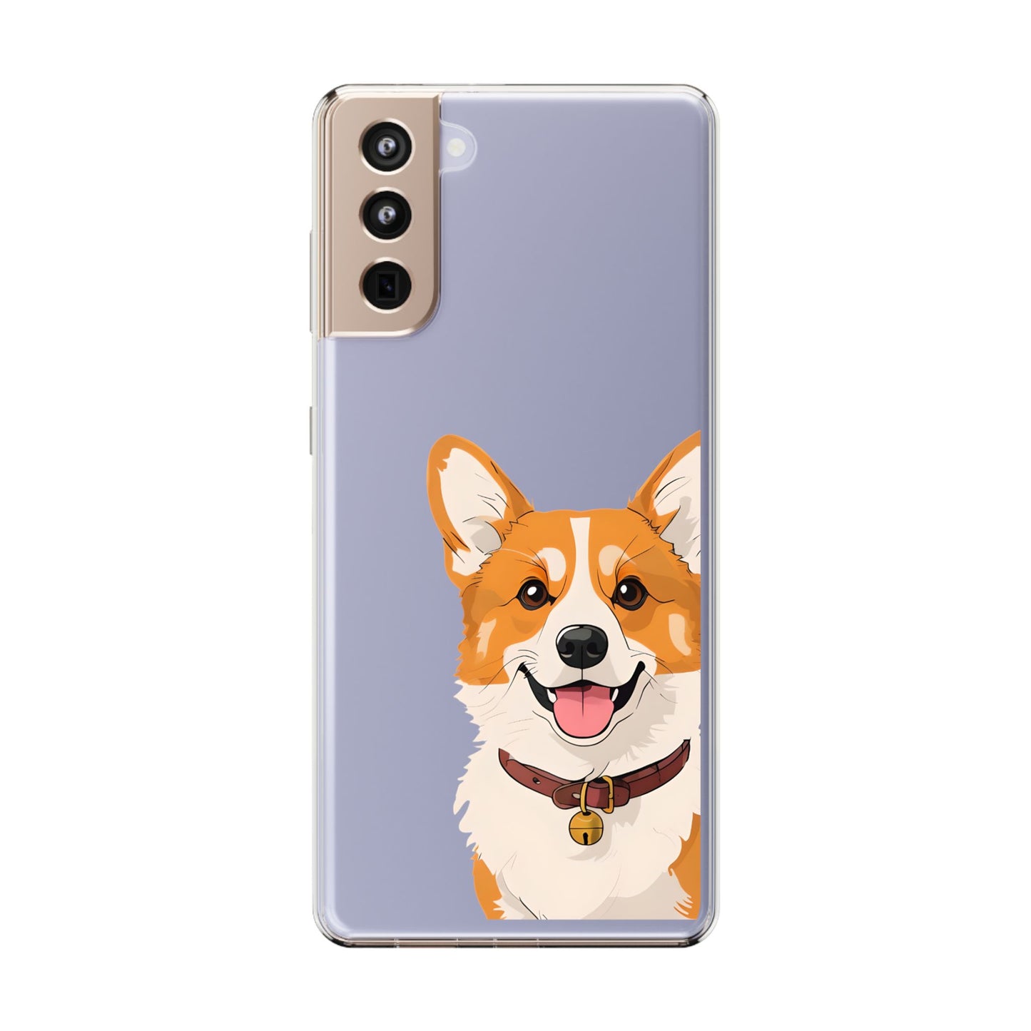 Cute Corgi Clear Phone Case - Pet Lover's Accessory