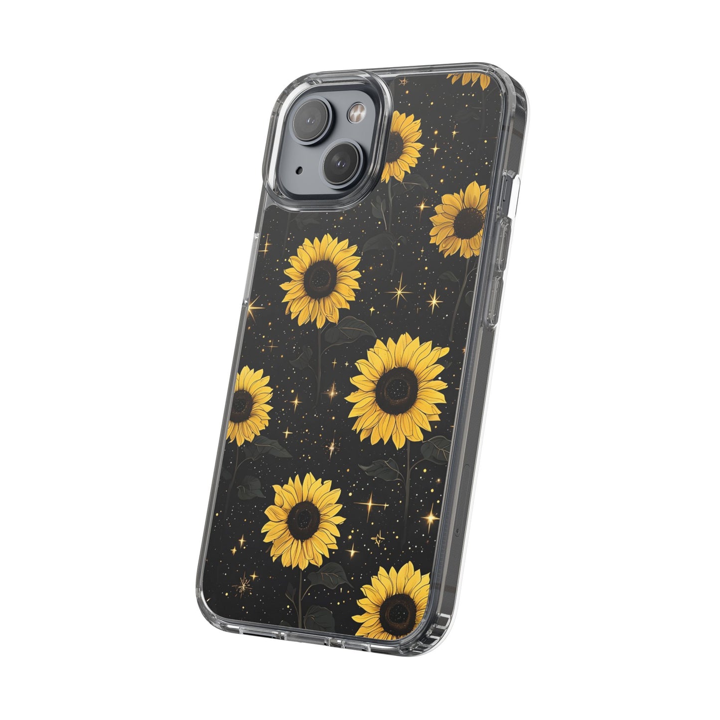 Sunflower Clear Phone Case - Floral Design for Nature Lovers