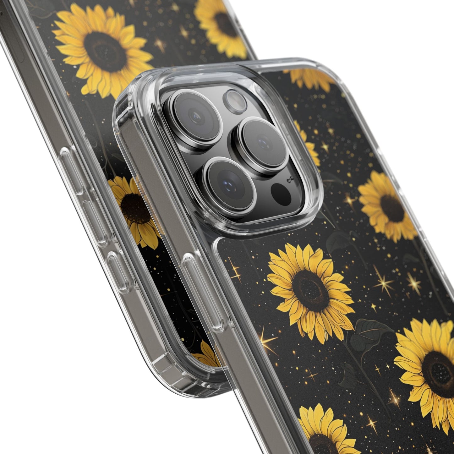 Sunflower Clear Phone Case - Floral Design for Nature Lovers
