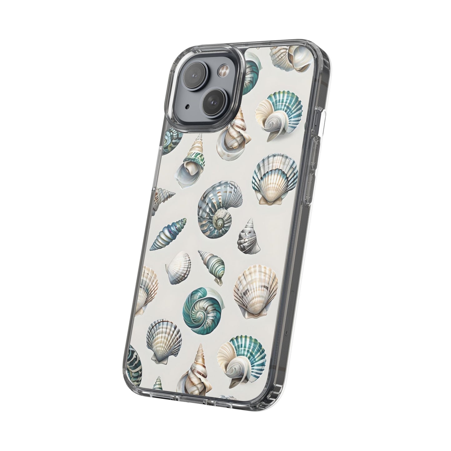 Seashell Clear Phone Case - Coastal Beach Decor