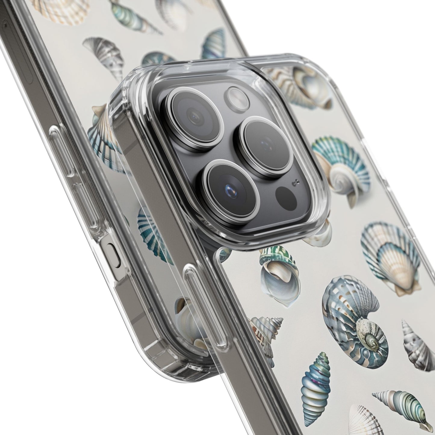 Seashell Clear Phone Case - Coastal Beach Decor