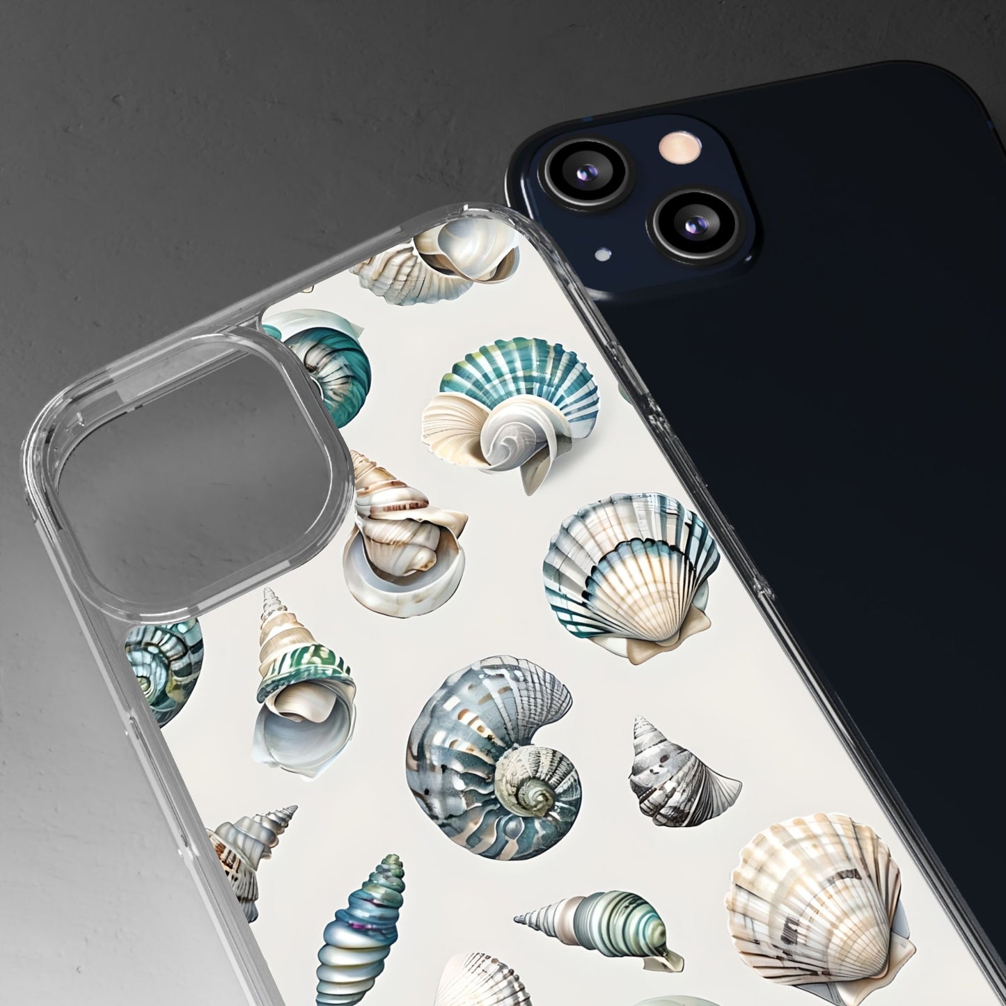 Seashell Clear Phone Case - Coastal Beach Decor