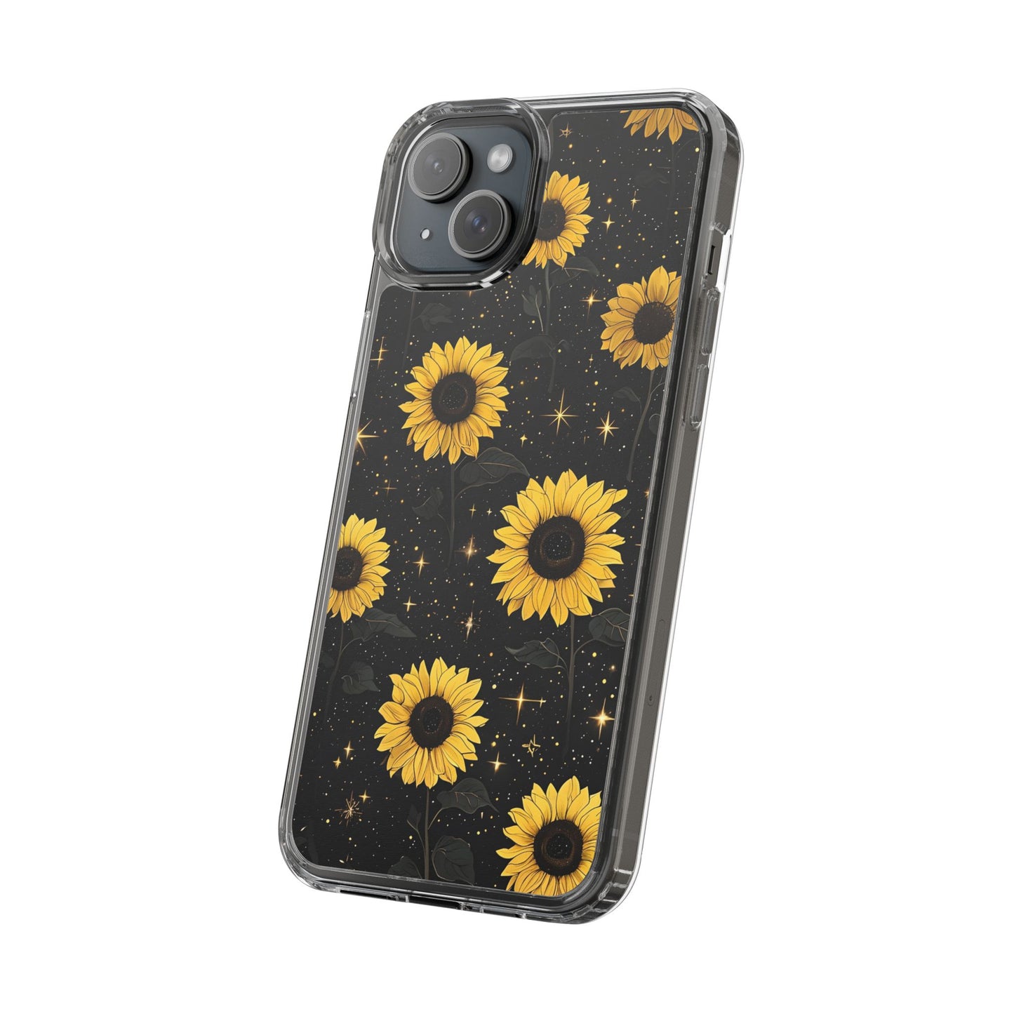 Sunflower Clear Phone Case - Floral Design for Nature Lovers