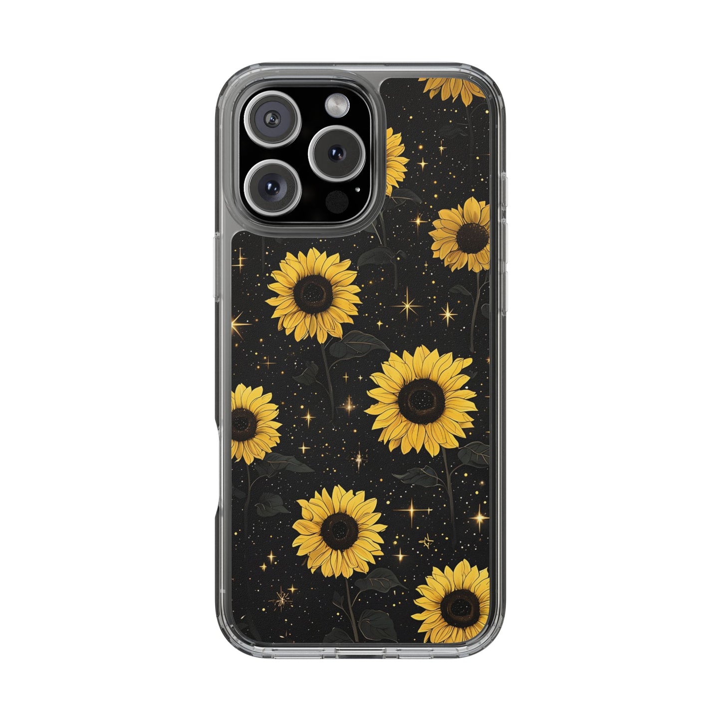 Sunflower Clear Phone Case - Floral Design for Nature Lovers