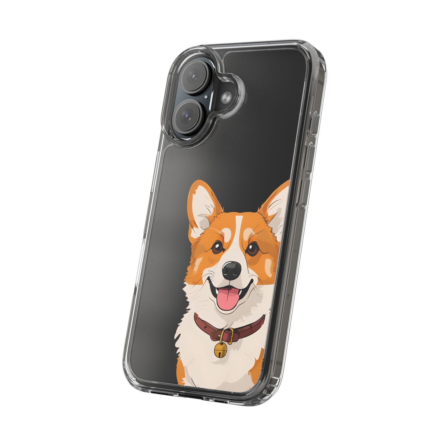 Cute Corgi Clear Phone Case - Pet Lover's Accessory