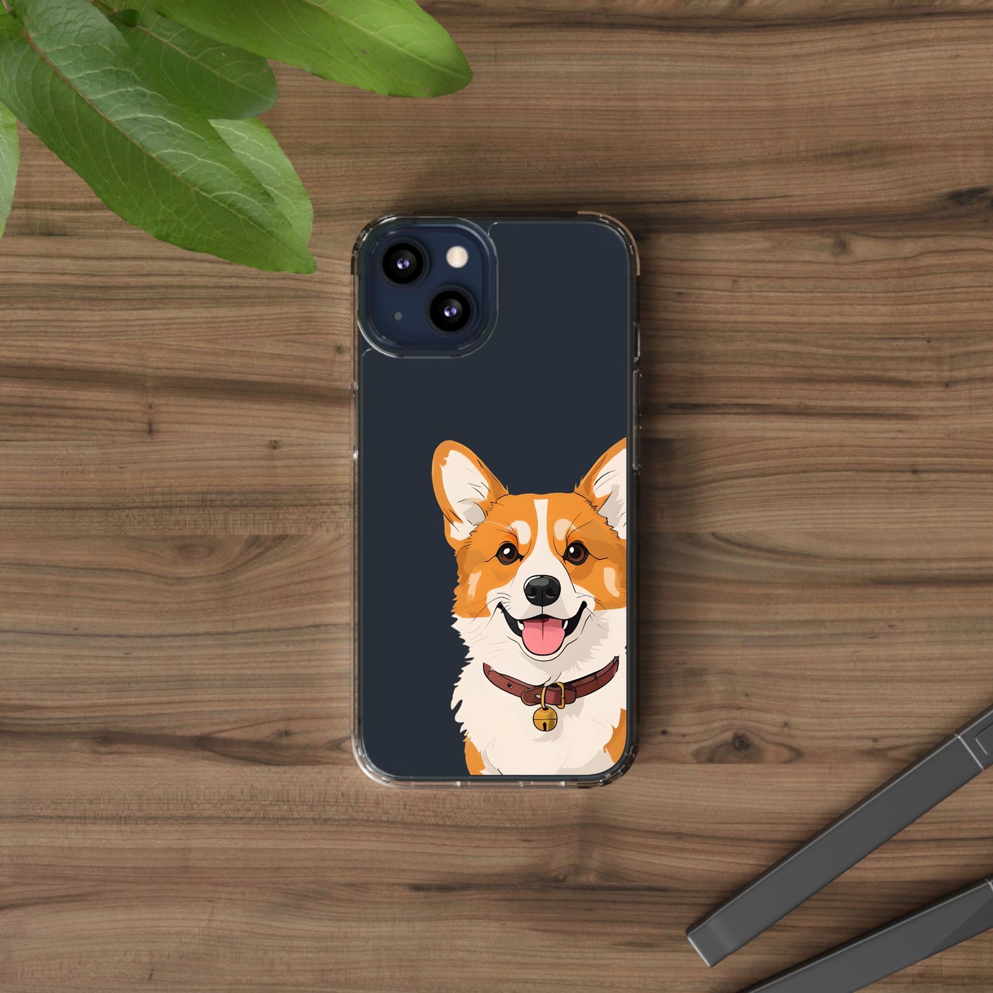 Cute Corgi Clear Phone Case - Pet Lover's Accessory