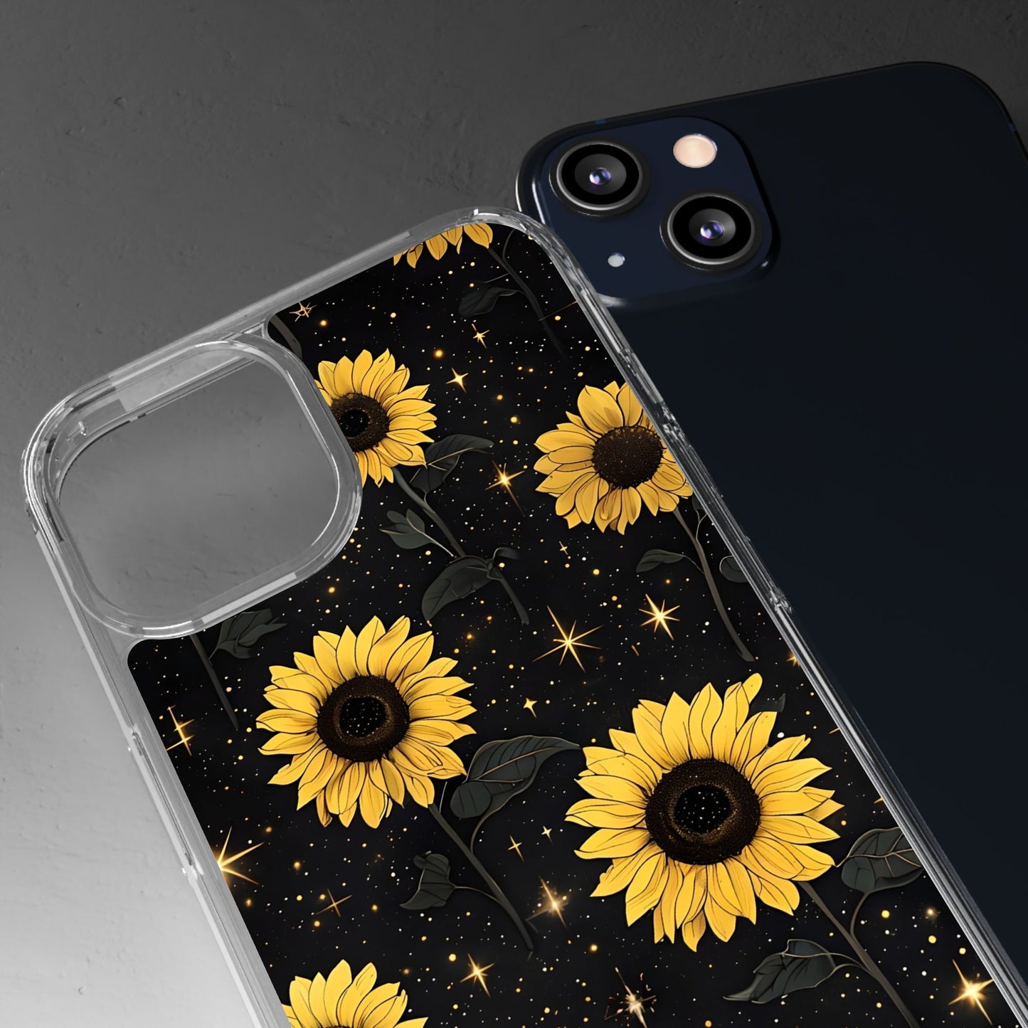 Sunflower Clear Phone Case - Floral Design for Nature Lovers