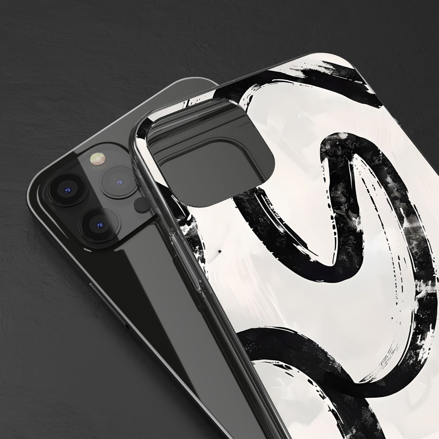 Modern Abstract Clear Phone Case, Trendy Cellphone Protector, Minimalist Style, Gift for Him or Her, Unique Phone Cover