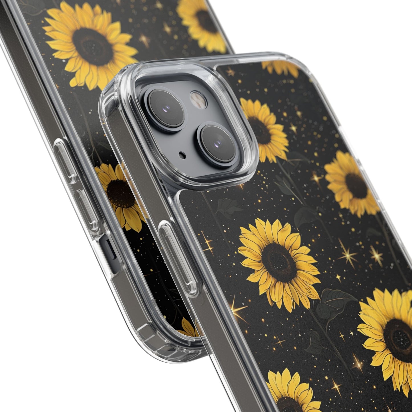Sunflower Clear Phone Case - Floral Design for Nature Lovers