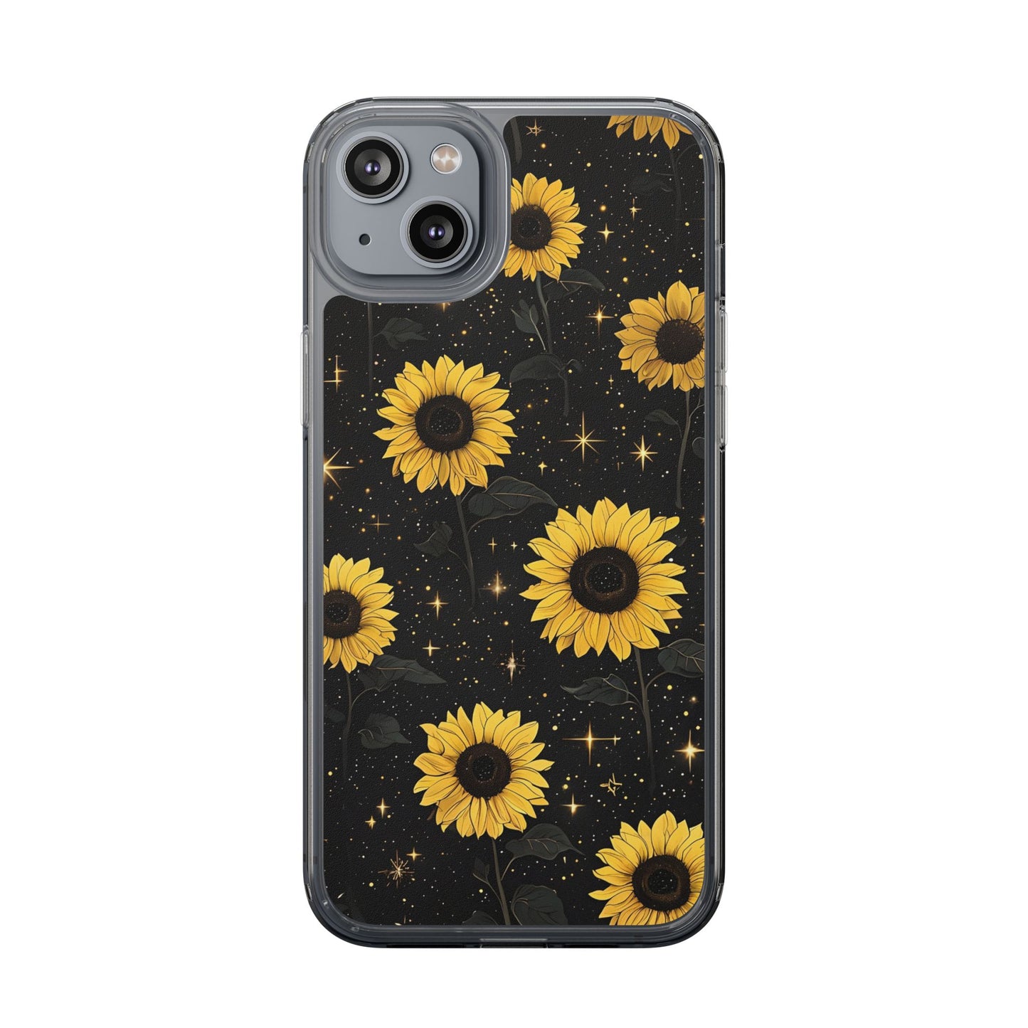 Sunflower Clear Phone Case - Floral Design for Nature Lovers