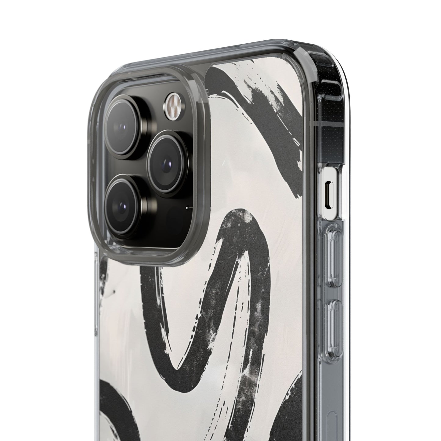 Modern Abstract Clear Phone Case, Trendy Cellphone Protector, Minimalist Style, Gift for Him or Her, Unique Phone Cover