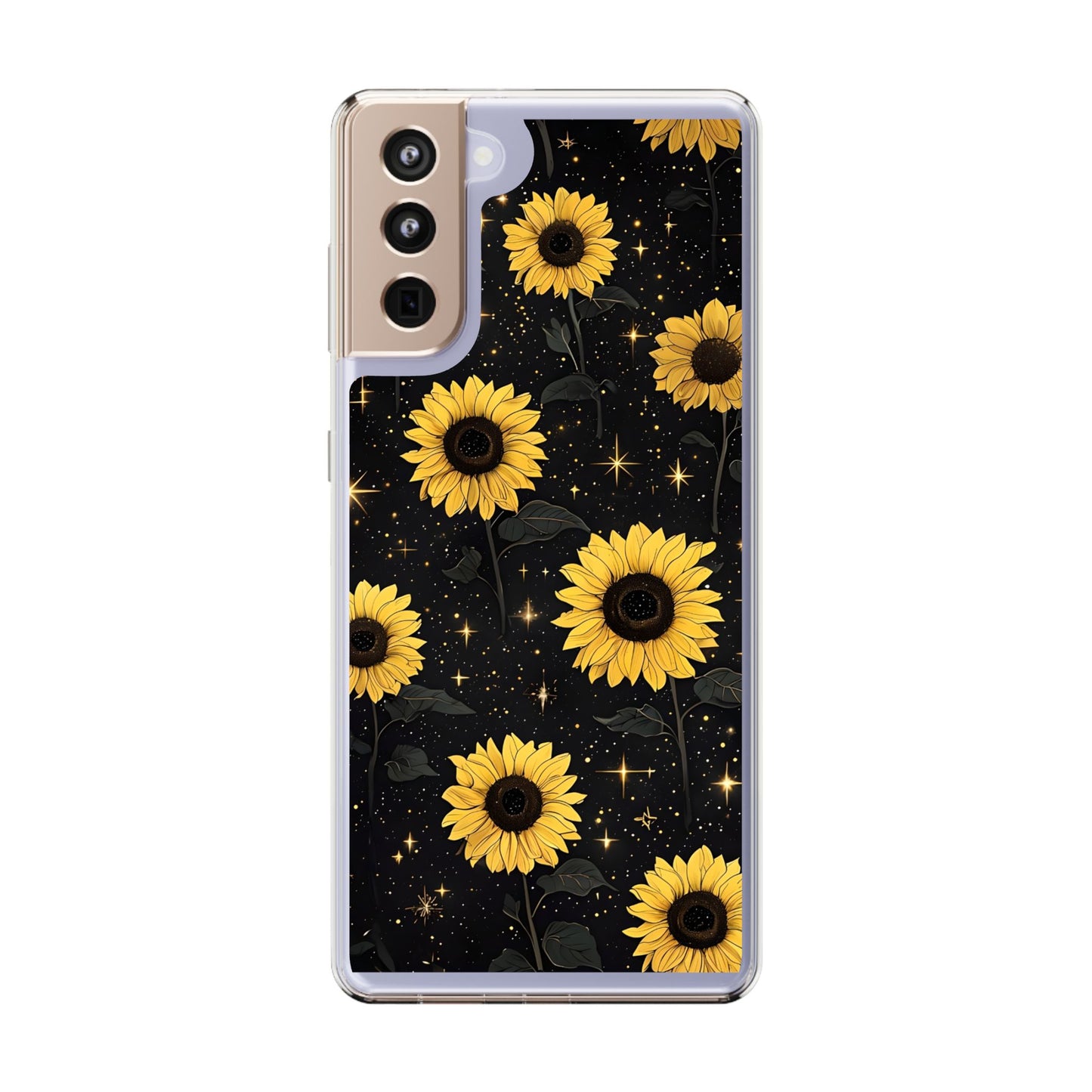 Sunflower Clear Phone Case - Floral Design for Nature Lovers