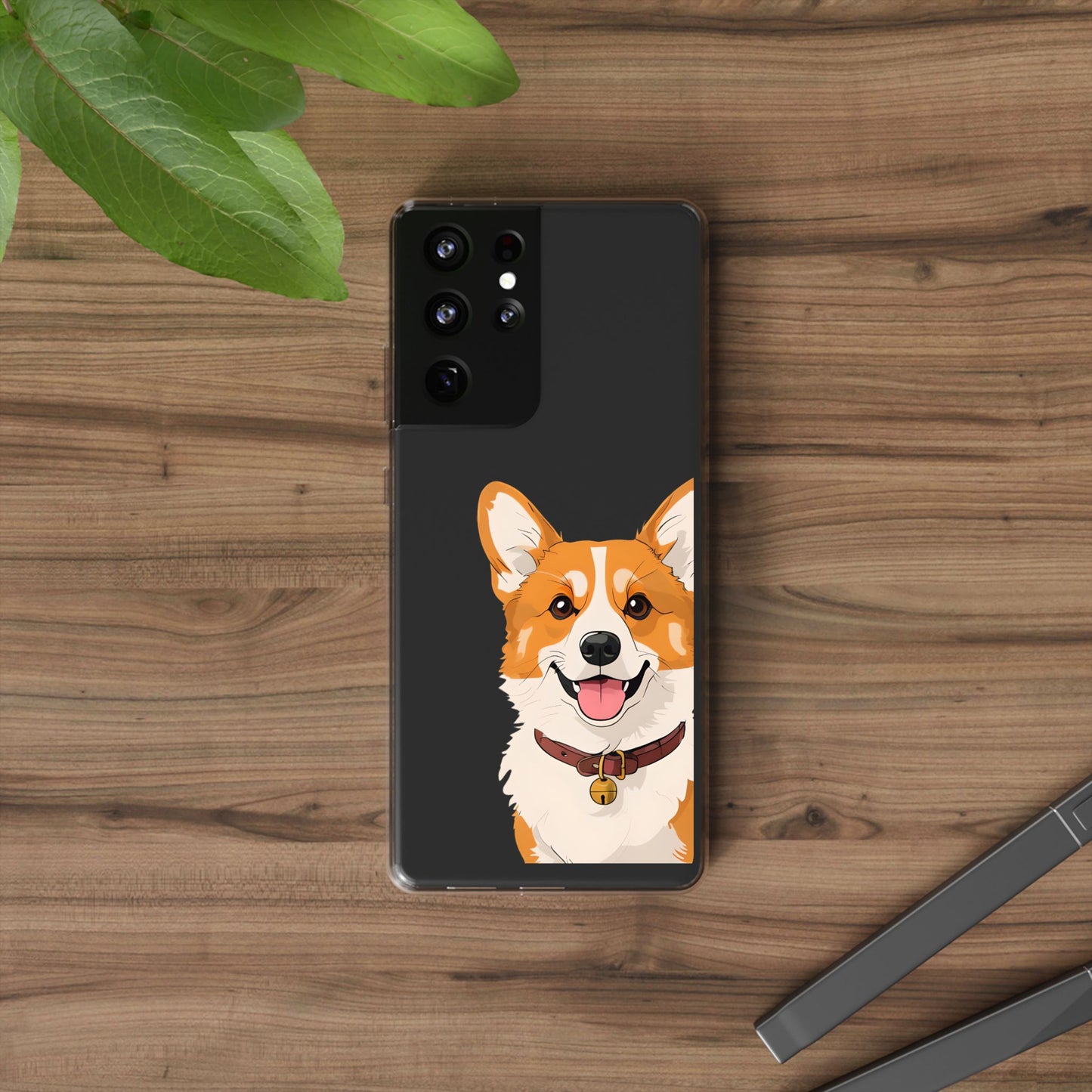 Cute Corgi Clear Phone Case - Pet Lover's Accessory