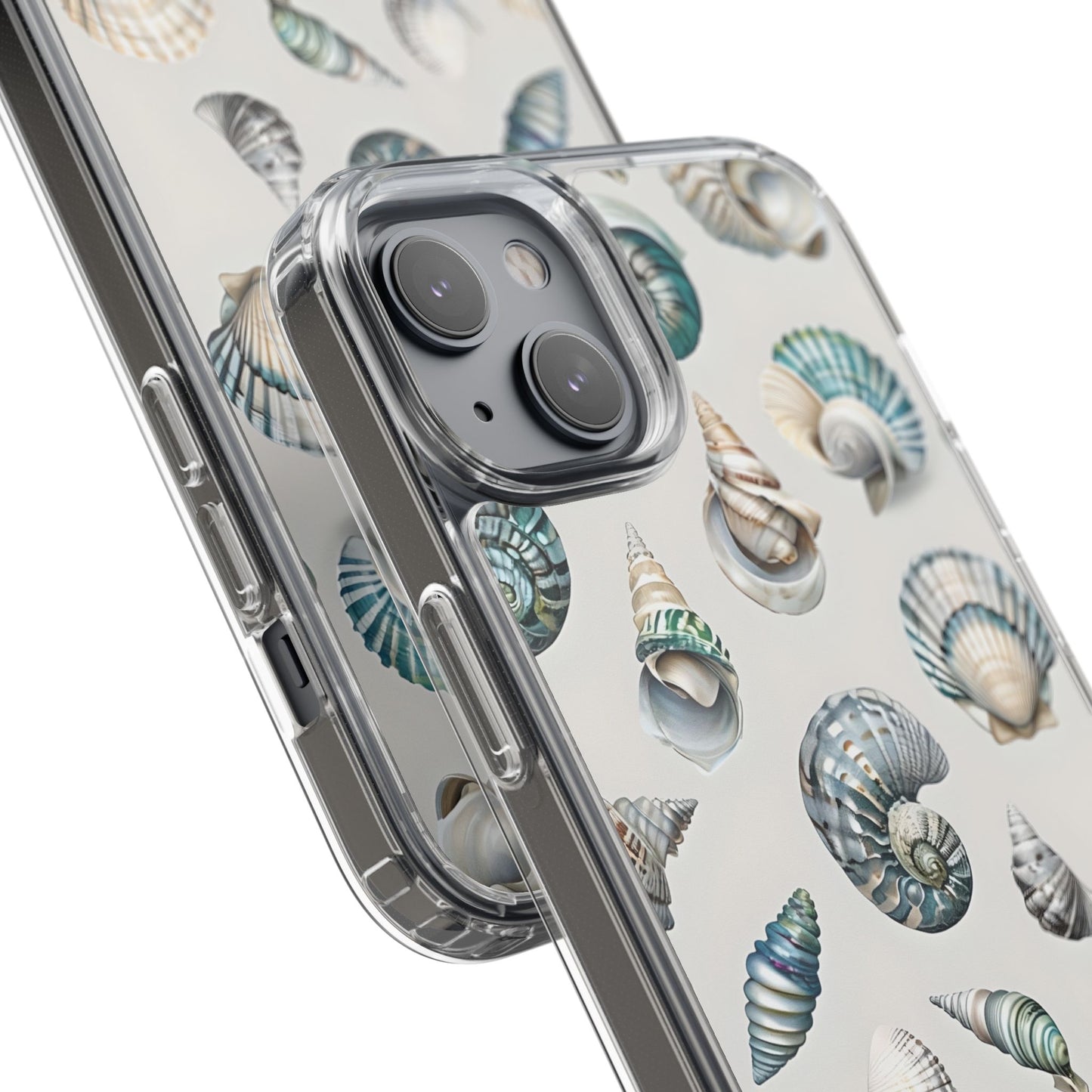 Seashell Clear Phone Case - Coastal Beach Decor