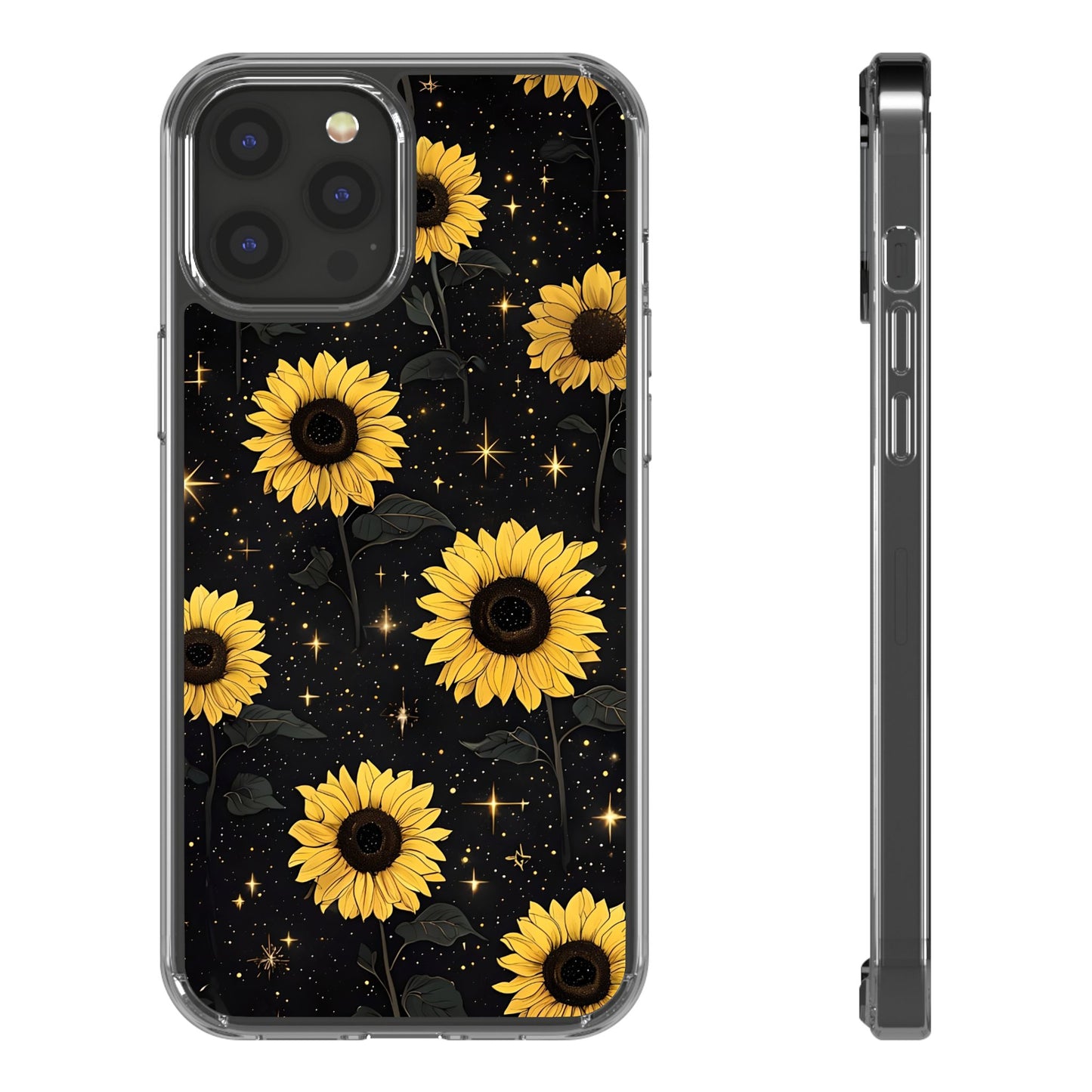 Sunflower Clear Phone Case - Floral Design for Nature Lovers