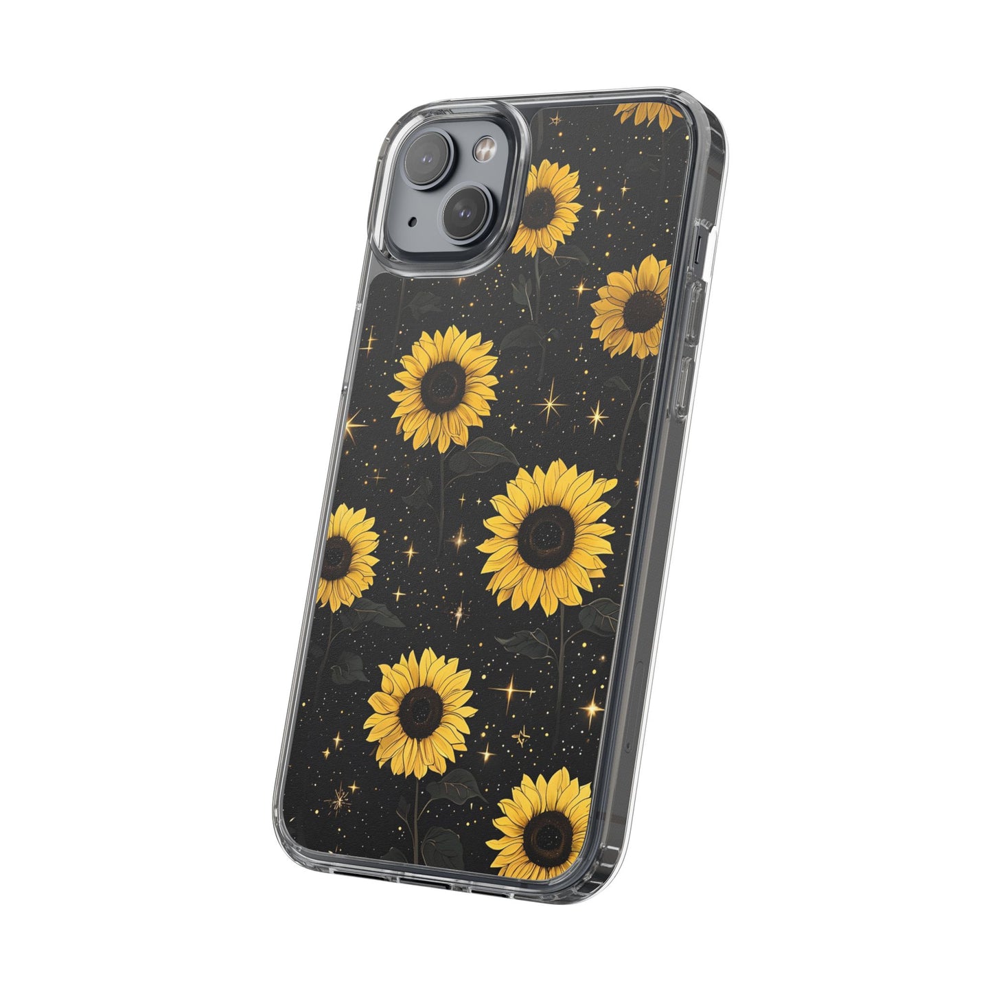 Sunflower Clear Phone Case - Floral Design for Nature Lovers