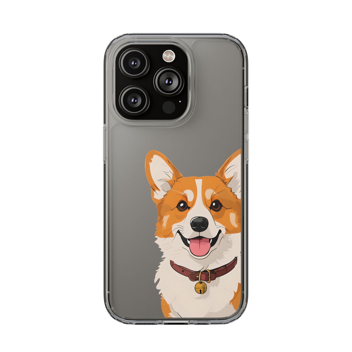 Cute Corgi Clear Phone Case - Pet Lover's Accessory