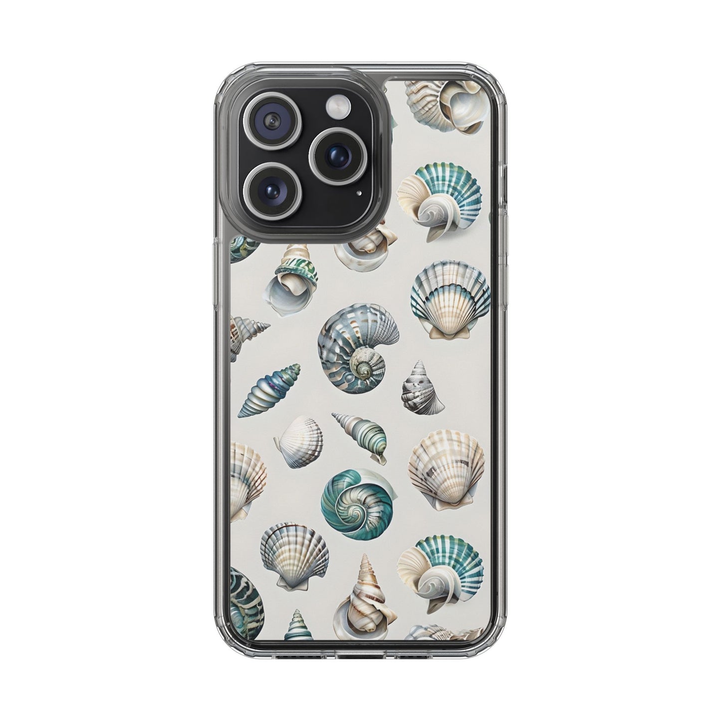 Seashell Clear Phone Case - Coastal Beach Decor