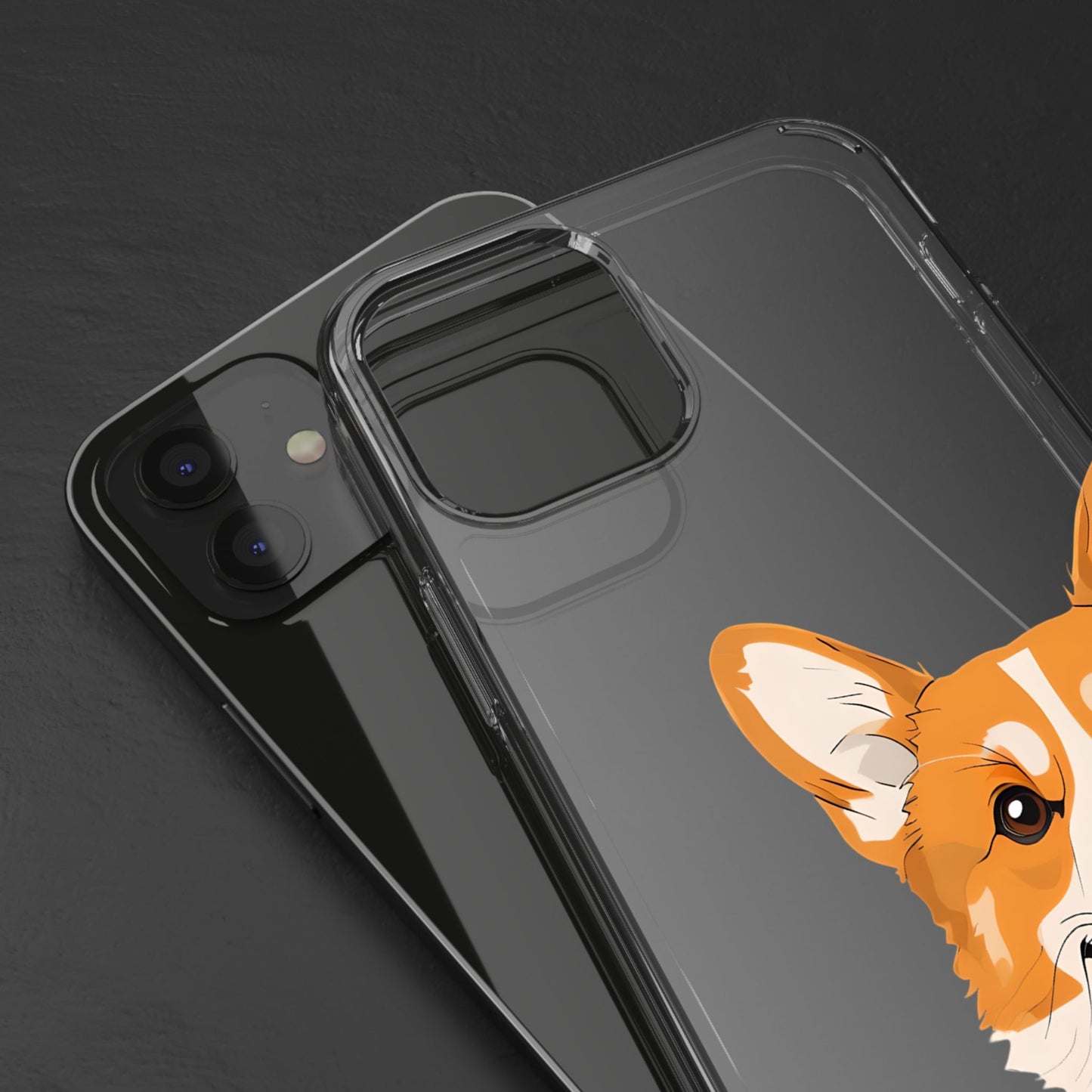 Cute Corgi Clear Phone Case - Pet Lover's Accessory