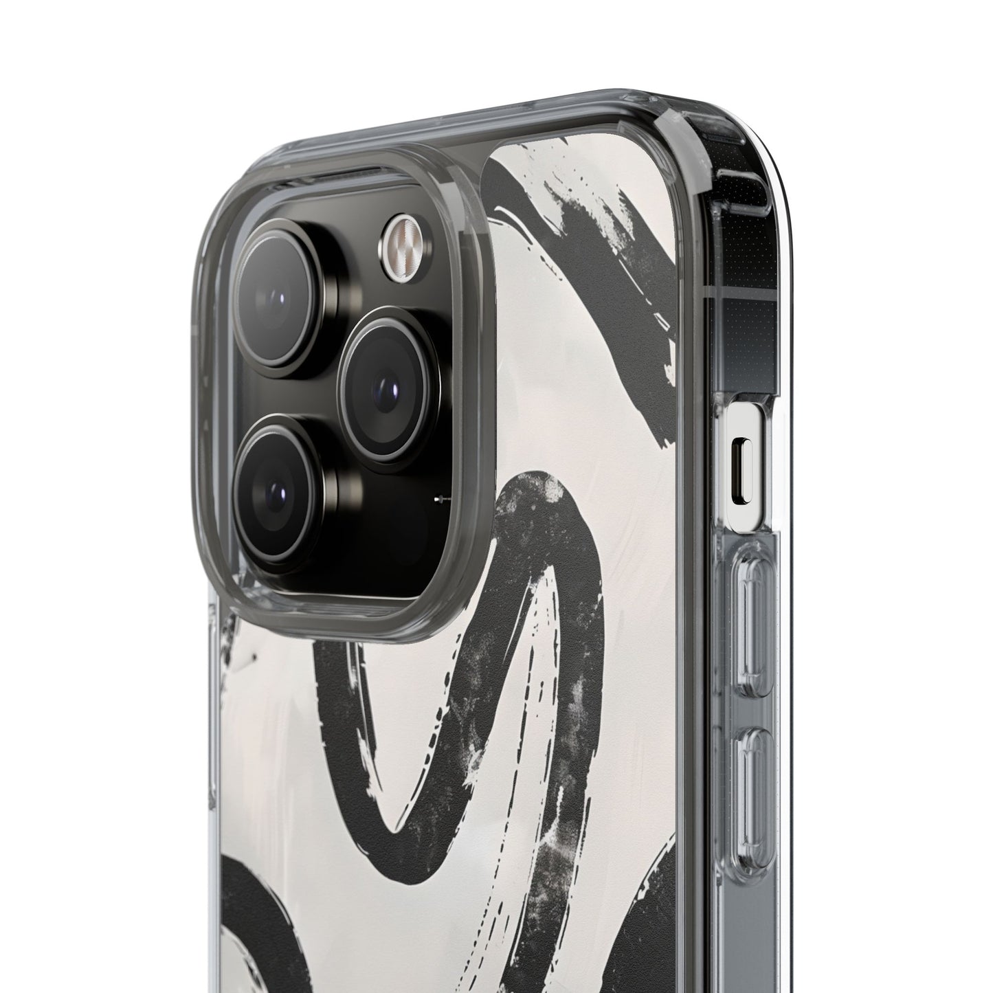 Modern Abstract Clear Phone Case, Trendy Cellphone Protector, Minimalist Style, Gift for Him or Her, Unique Phone Cover