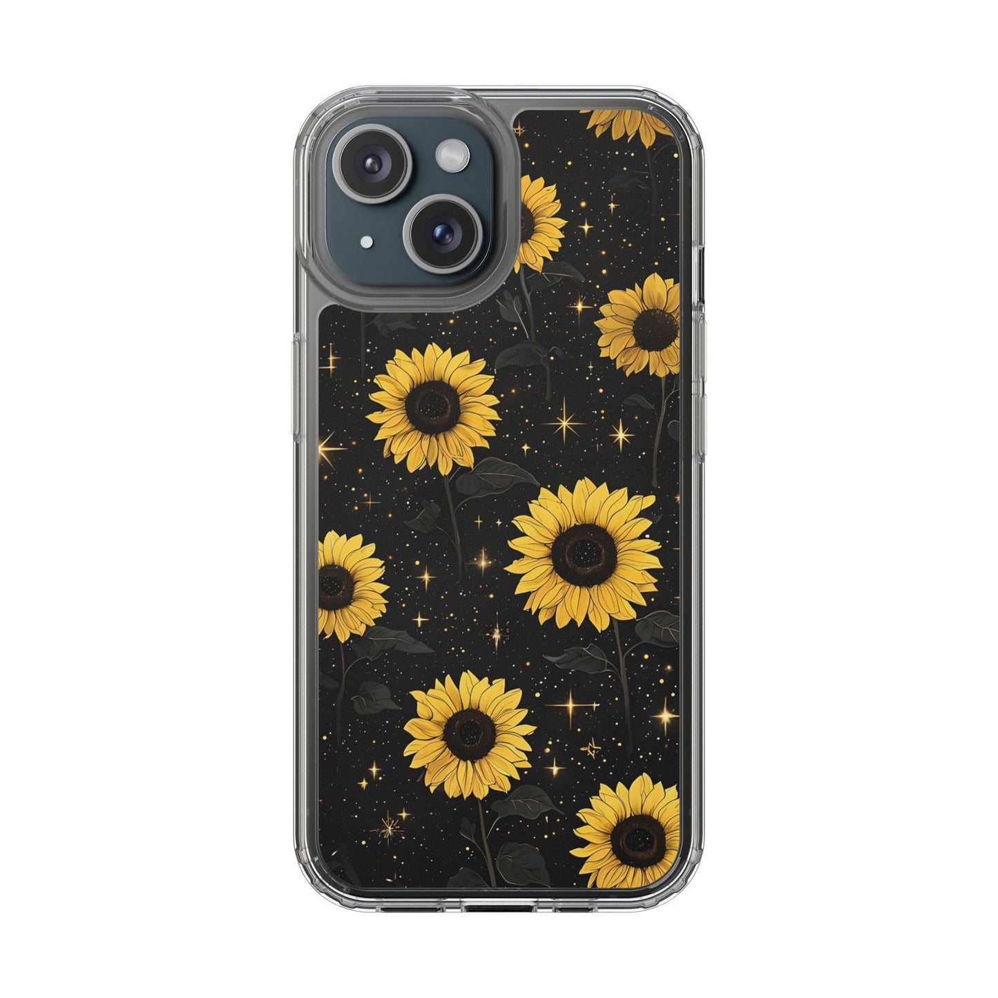 Sunflower Clear Phone Case - Floral Design for Nature Lovers