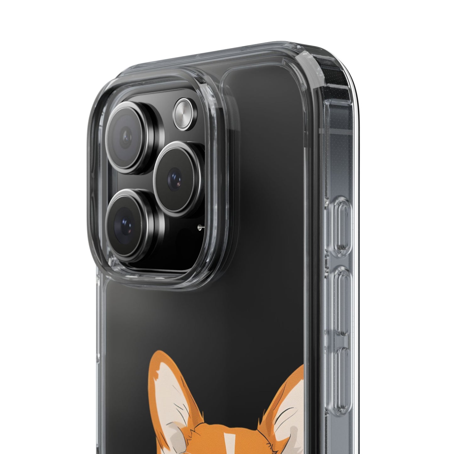 Cute Corgi Clear Phone Case - Pet Lover's Accessory