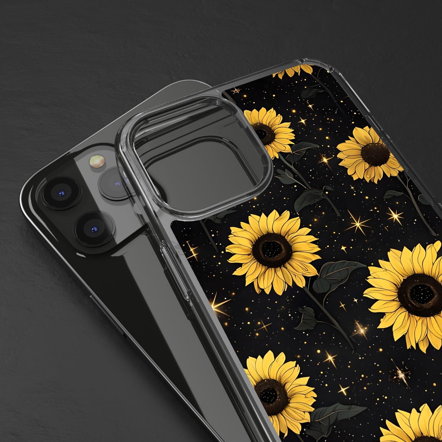 Sunflower Clear Phone Case - Floral Design for Nature Lovers