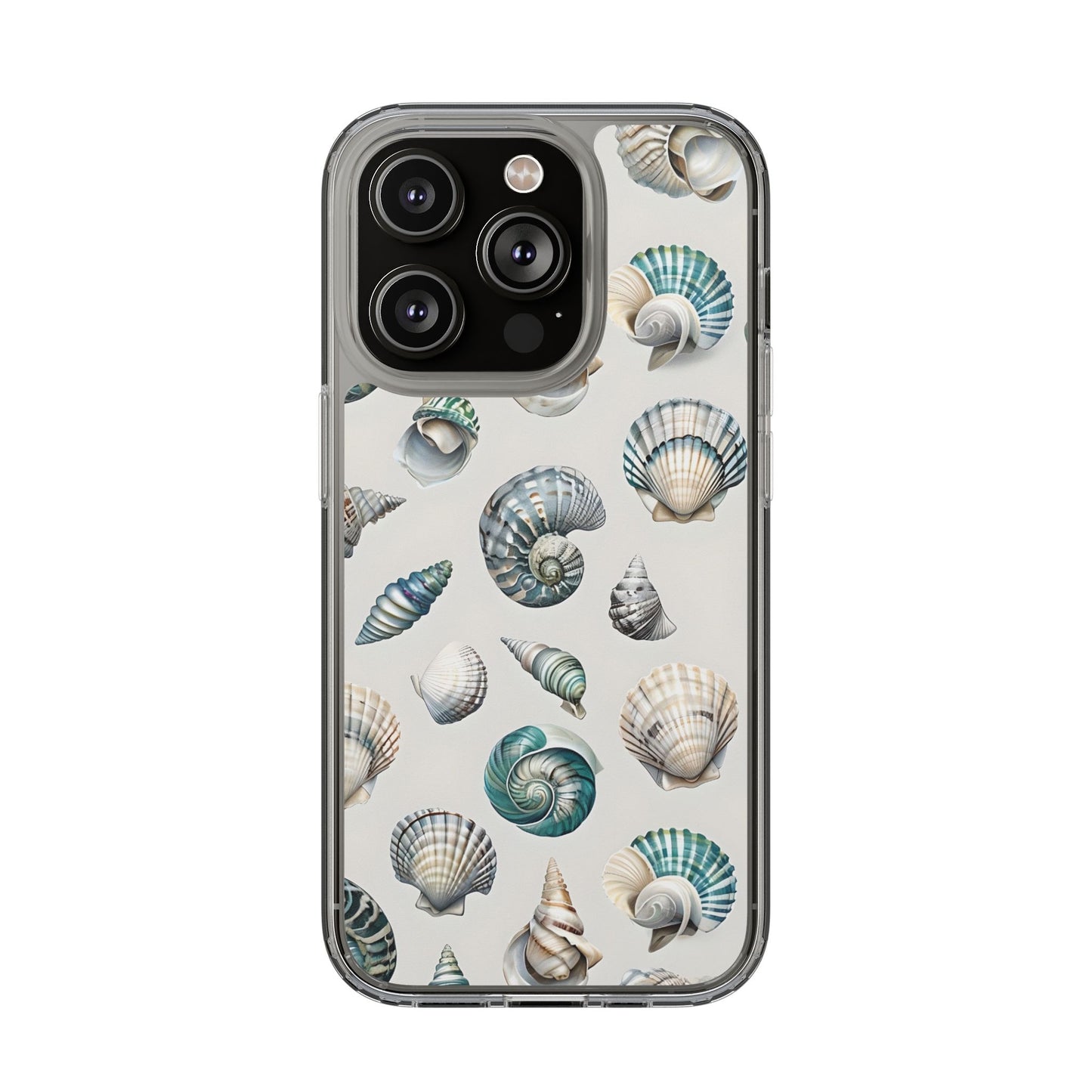 Seashell Clear Phone Case - Coastal Beach Decor