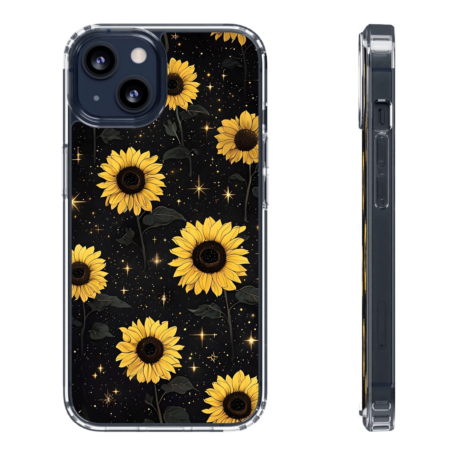Sunflower Clear Phone Case - Floral Design for Nature Lovers