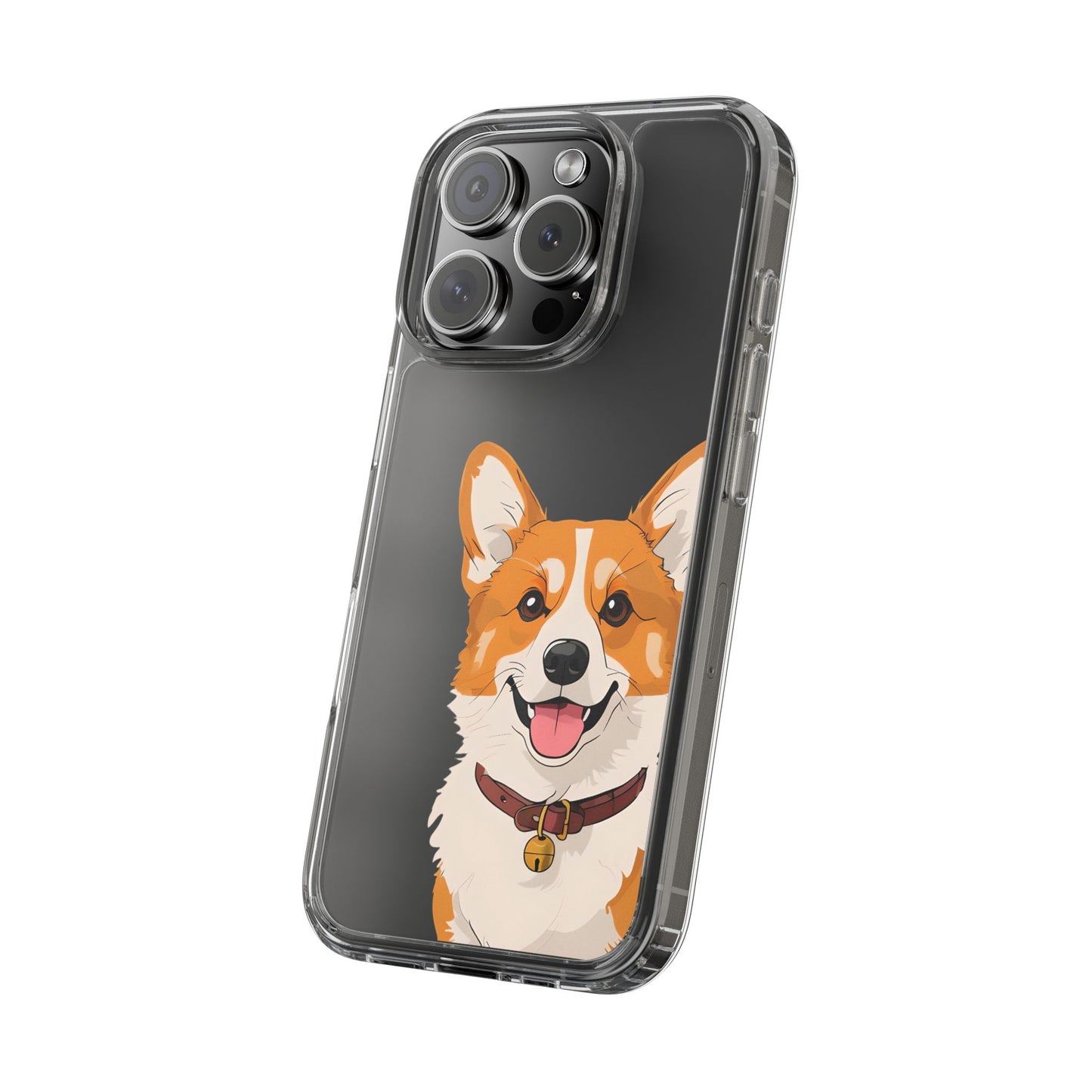 Cute Corgi Clear Phone Case - Pet Lover's Accessory