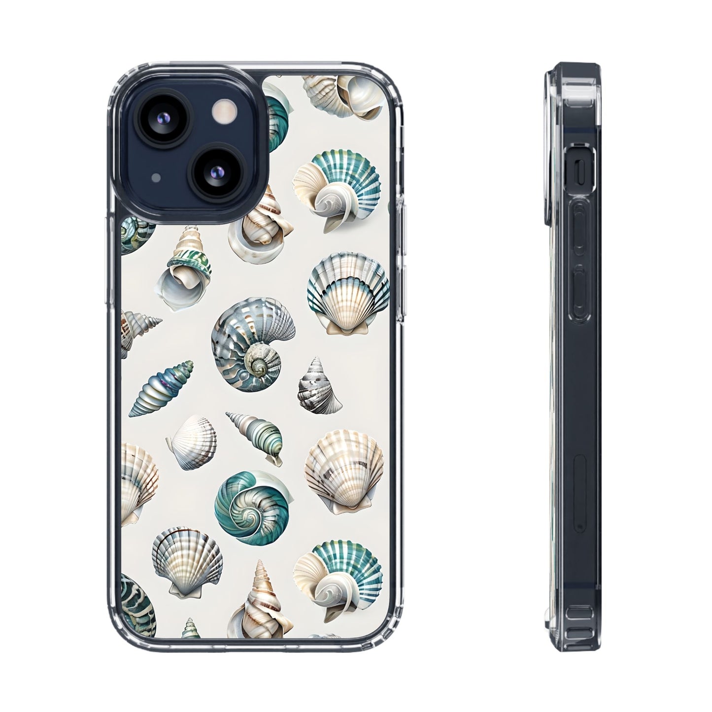 Seashell Clear Phone Case - Coastal Beach Decor