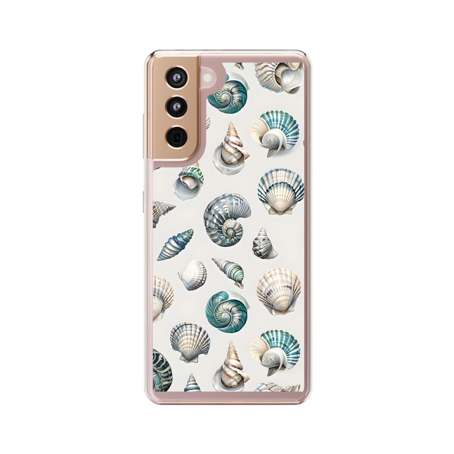 Seashell Clear Phone Case - Coastal Beach Decor