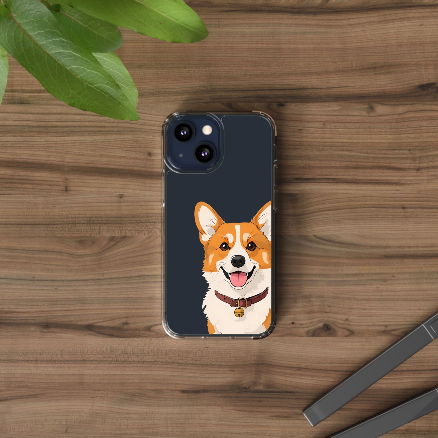 Cute Corgi Clear Phone Case - Pet Lover's Accessory
