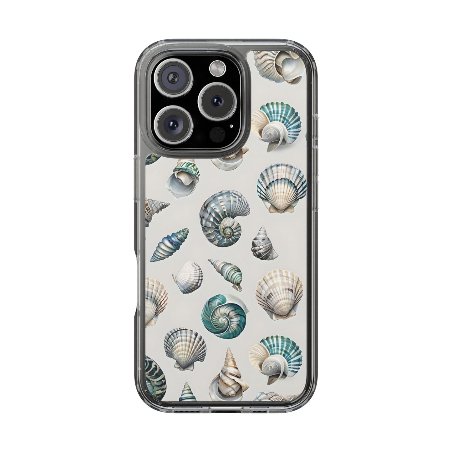 Seashell Clear Phone Case - Coastal Beach Decor