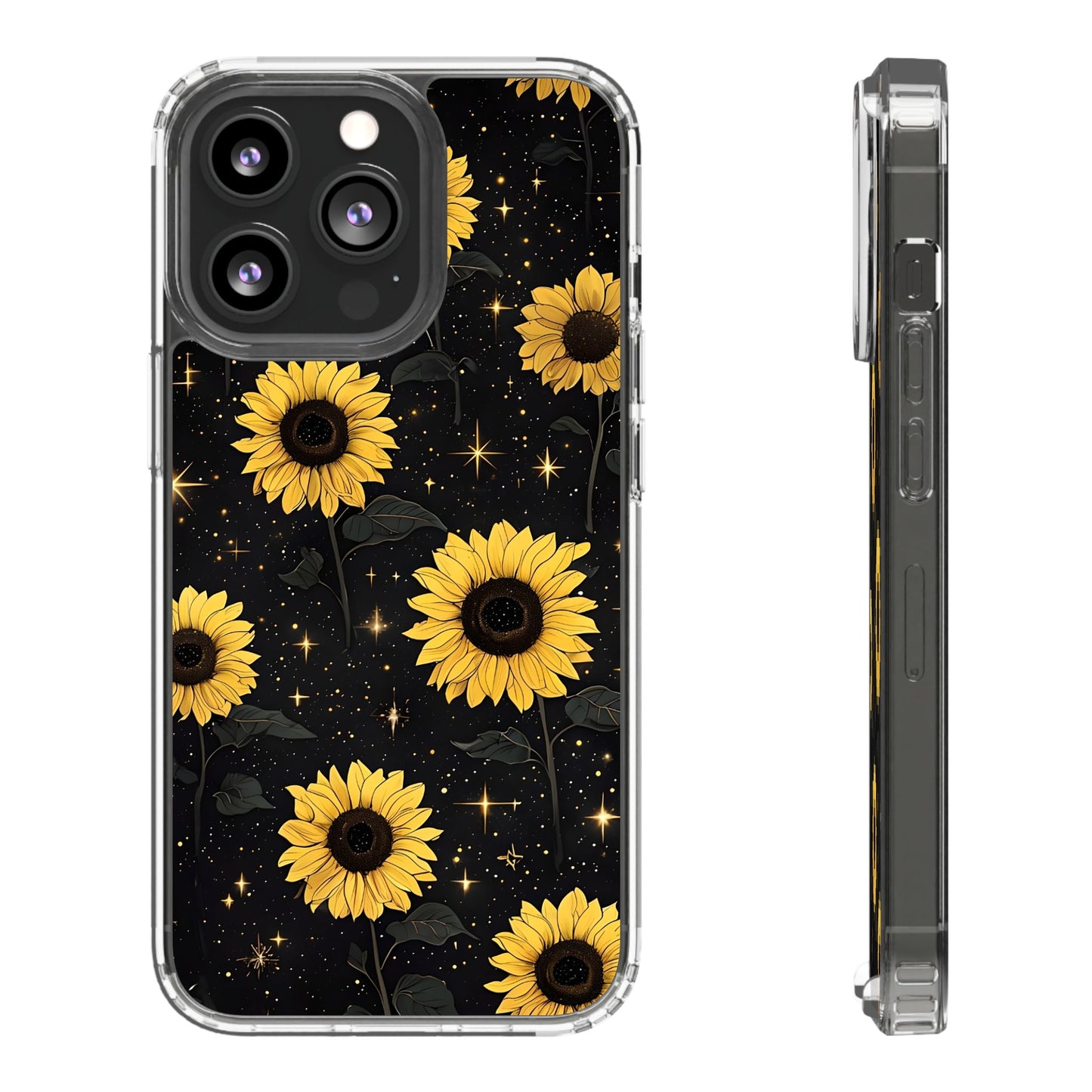 Sunflower Clear Phone Case - Floral Design for Nature Lovers