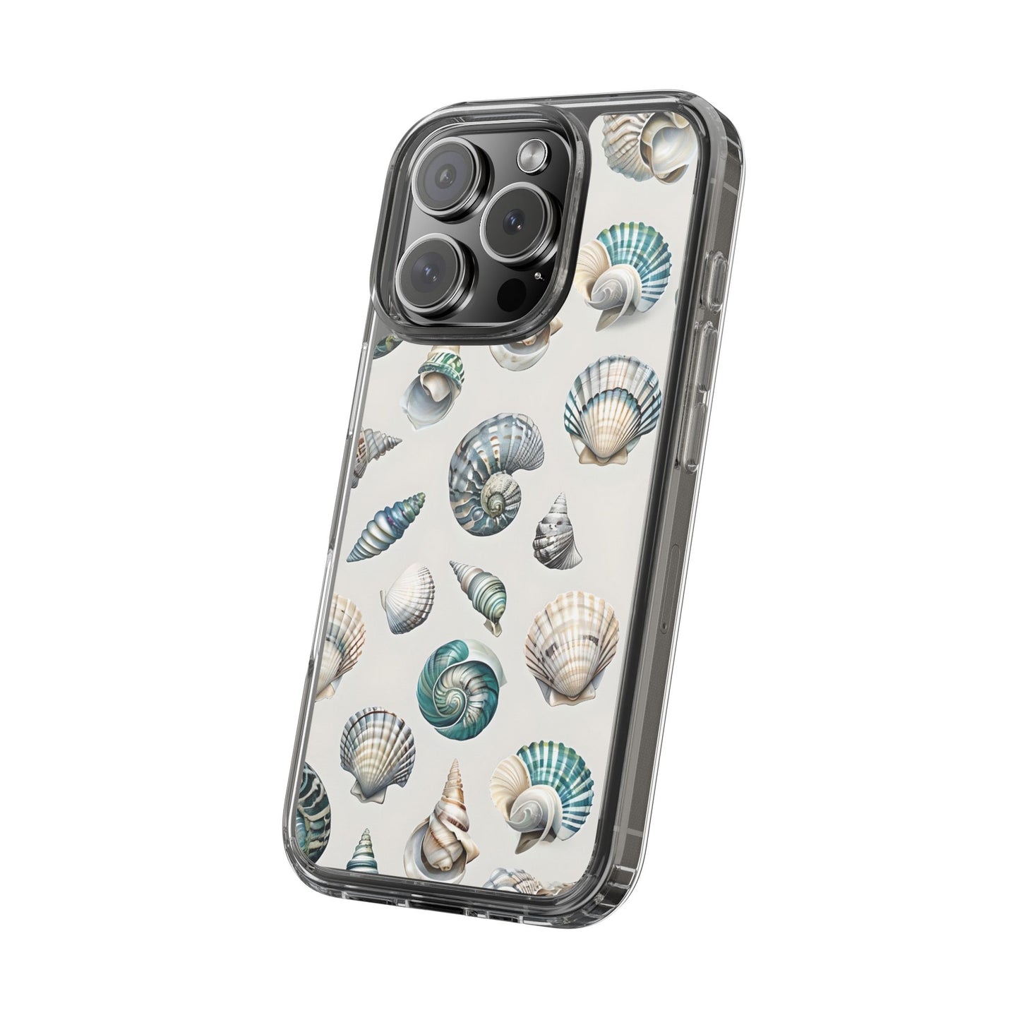 Seashell Clear Phone Case - Coastal Beach Decor