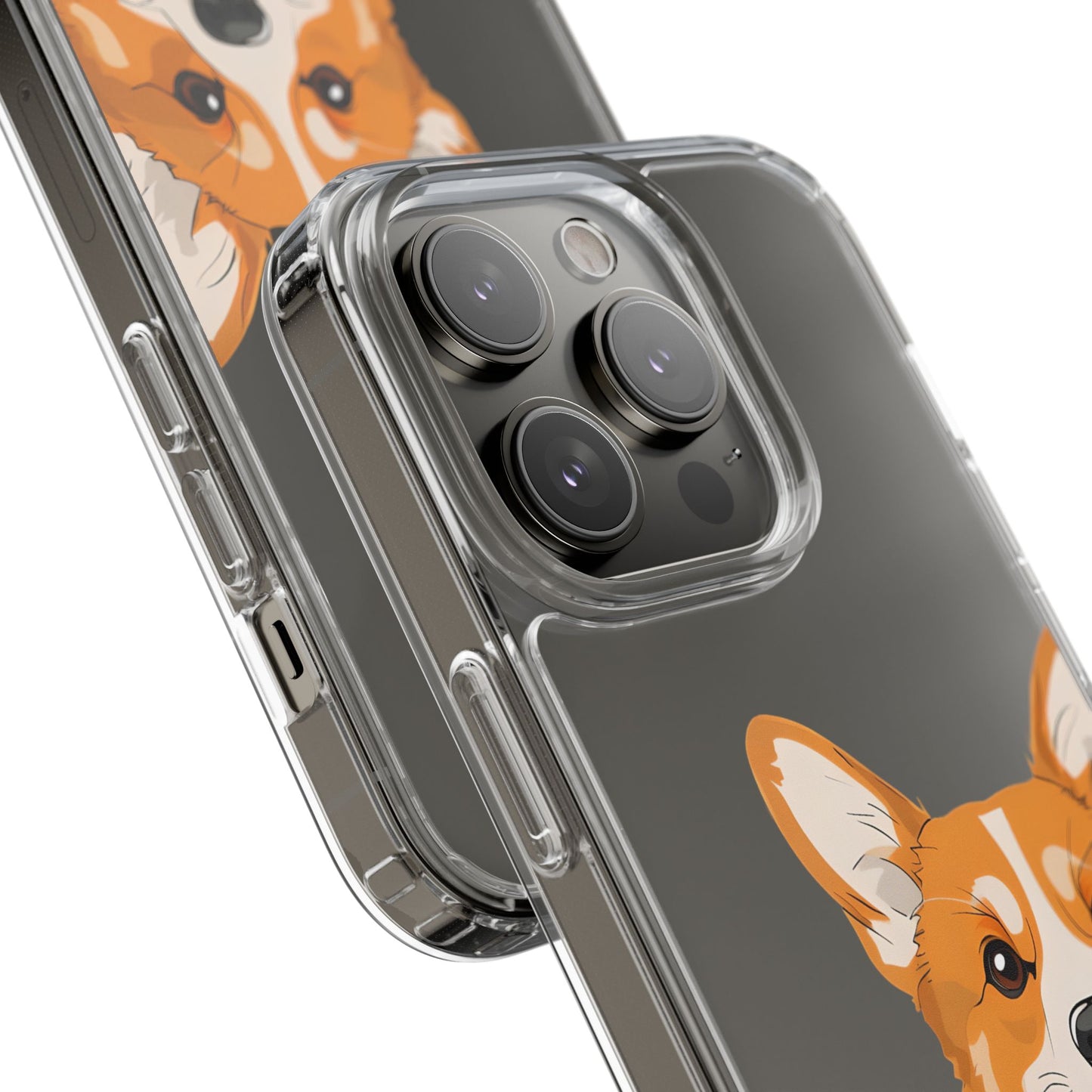 Cute Corgi Clear Phone Case - Pet Lover's Accessory