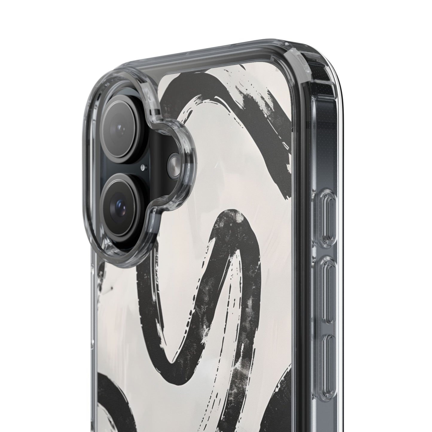 Modern Abstract Clear Phone Case, Trendy Cellphone Protector, Minimalist Style, Gift for Him or Her, Unique Phone Cover