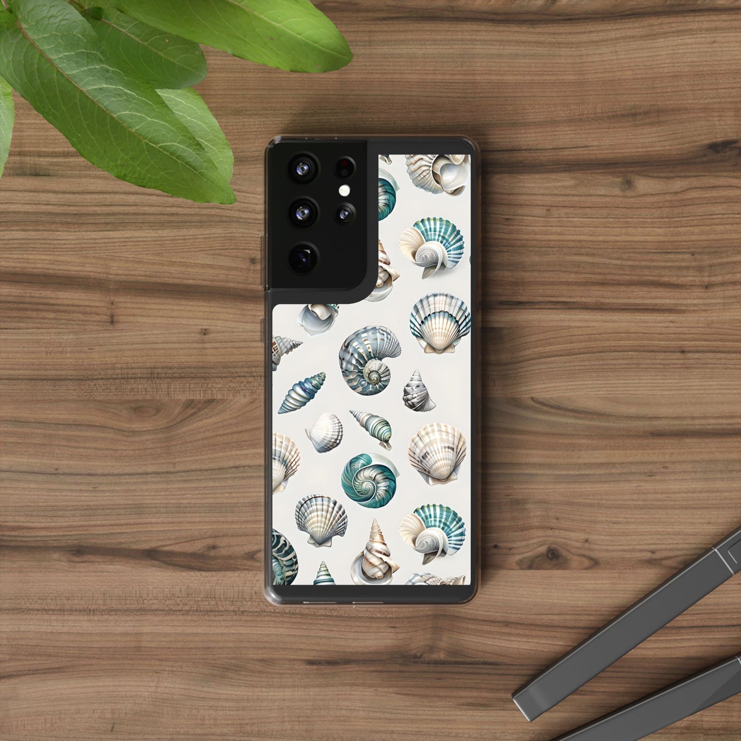 Seashell Clear Phone Case - Coastal Beach Decor