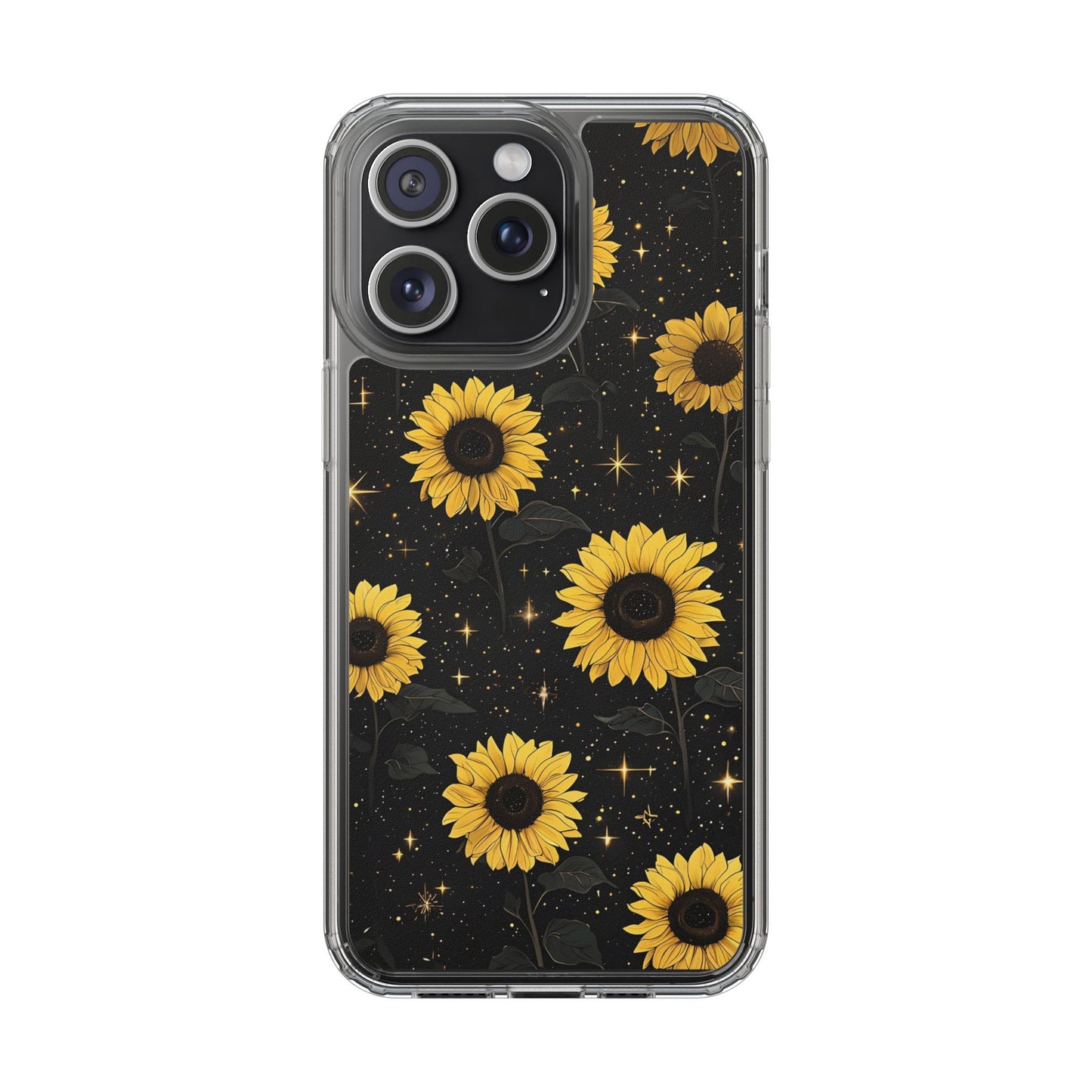 Sunflower Clear Phone Case - Floral Design for Nature Lovers