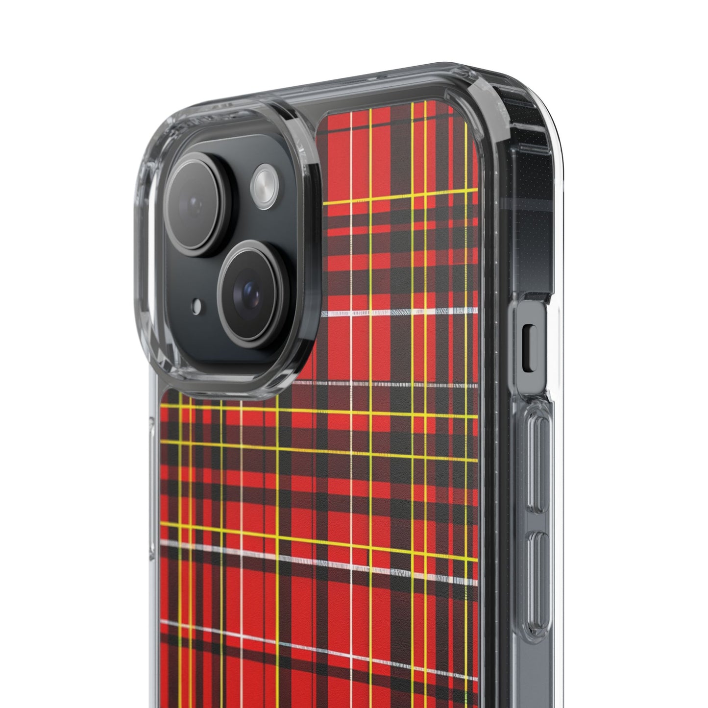 Plaid Clear Phone Case - Stylish and Durable Protective Cover