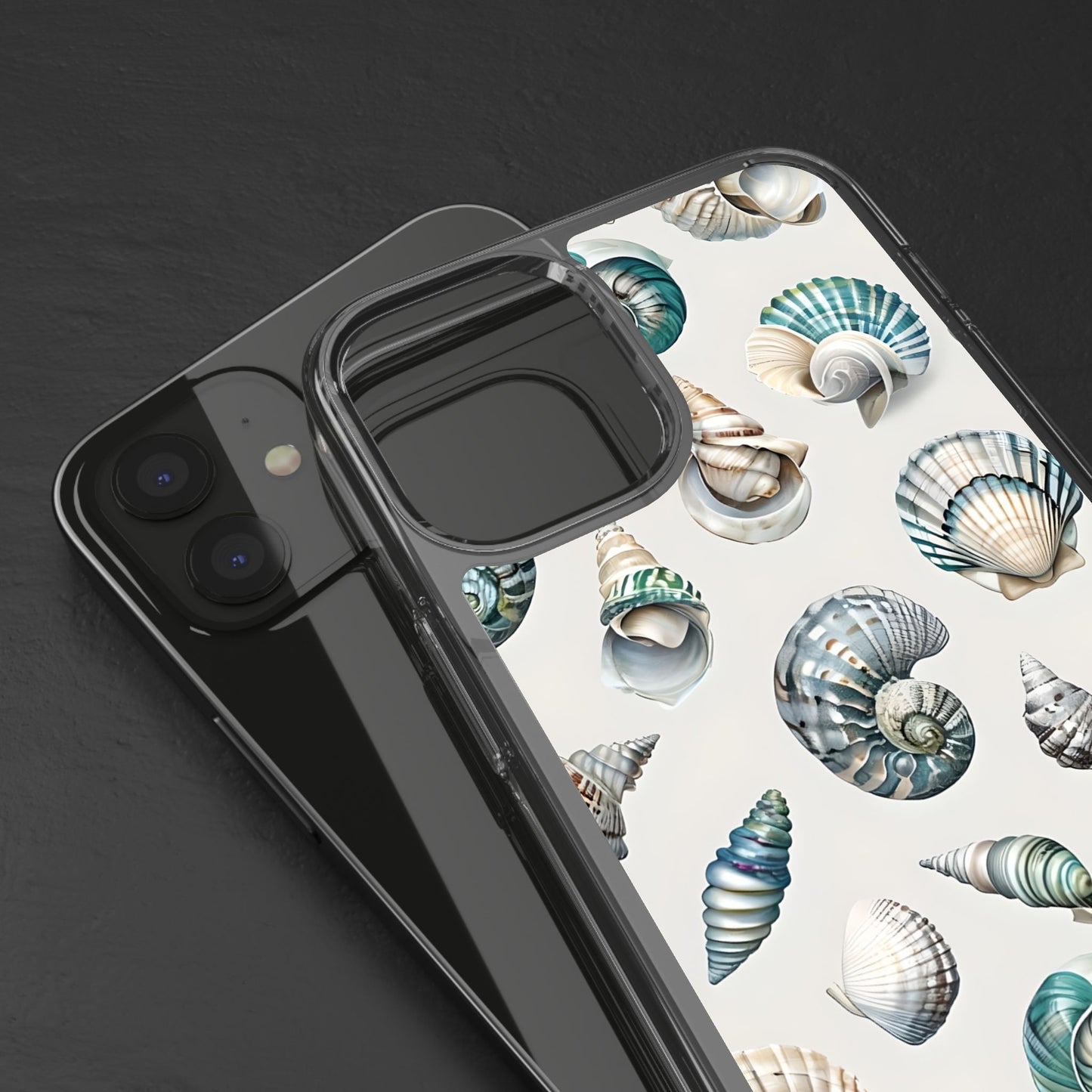 Seashell Clear Phone Case - Coastal Beach Decor