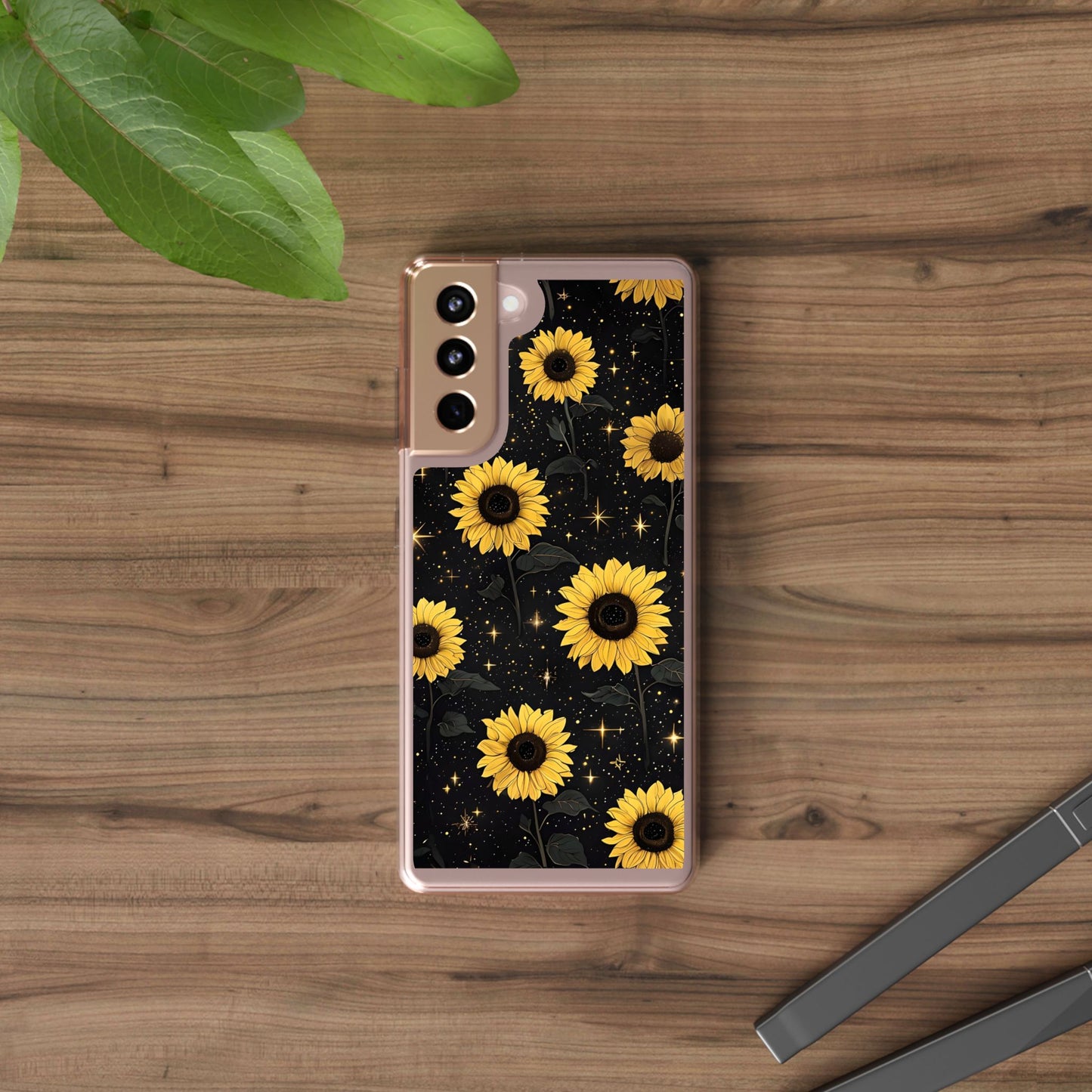 Sunflower Clear Phone Case - Floral Design for Nature Lovers
