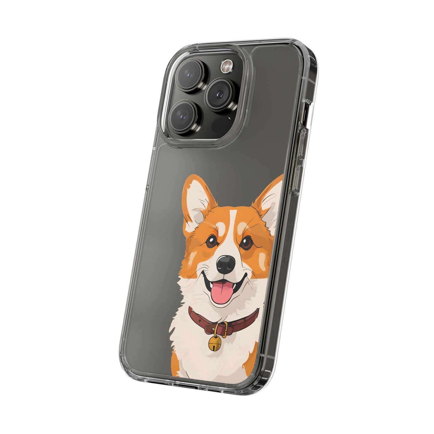 Cute Corgi Clear Phone Case - Pet Lover's Accessory