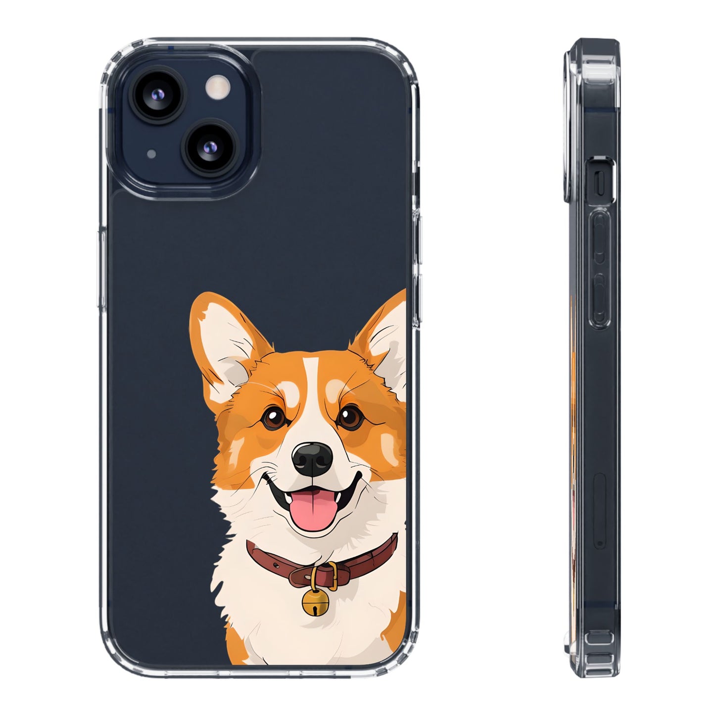 Cute Corgi Clear Phone Case - Pet Lover's Accessory