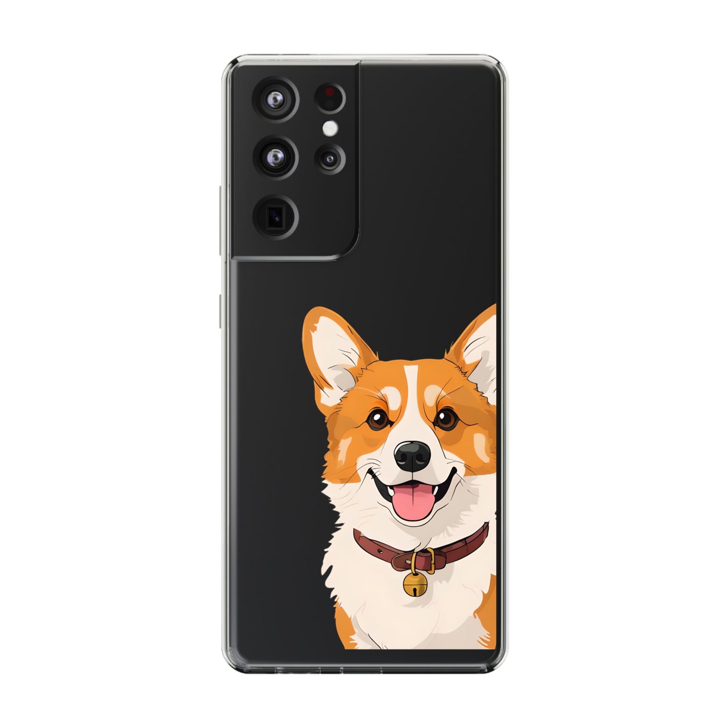 Cute Corgi Clear Phone Case - Pet Lover's Accessory