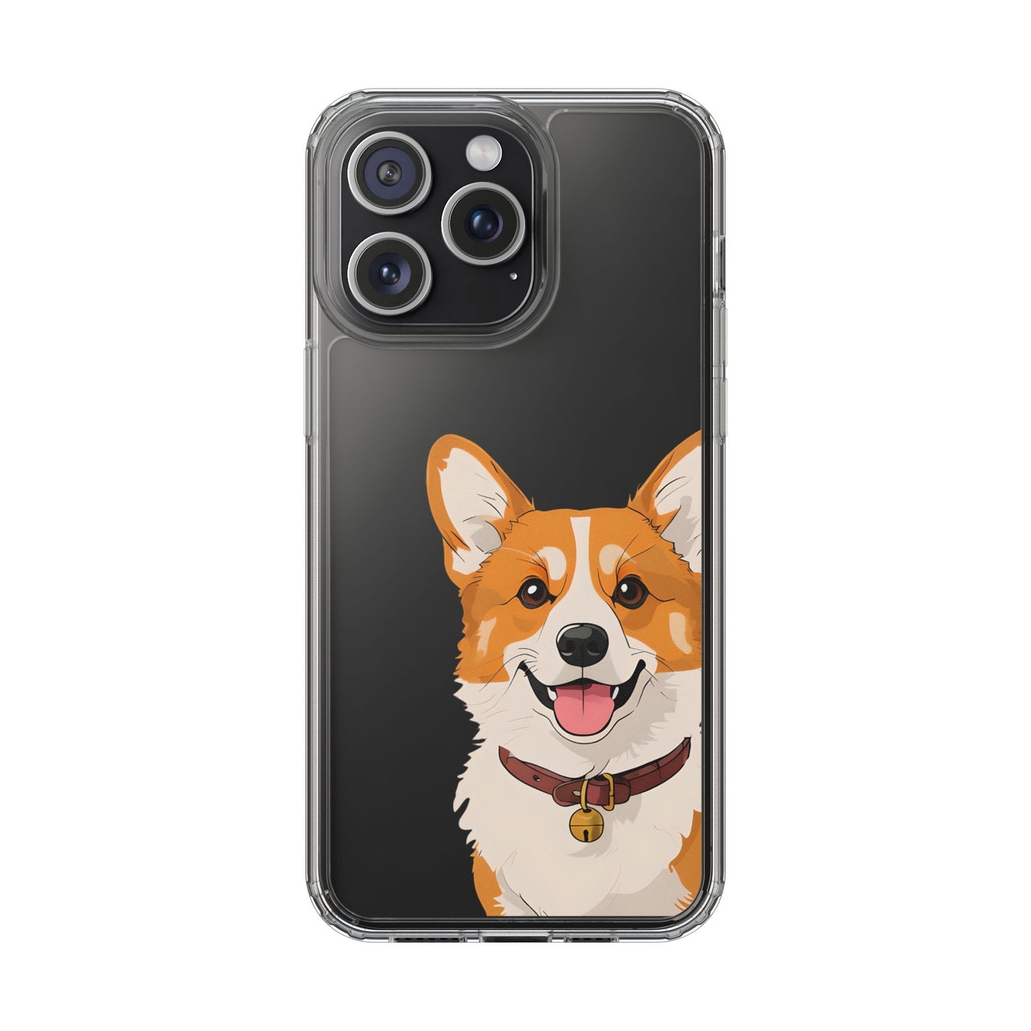 Cute Corgi Clear Phone Case - Pet Lover's Accessory