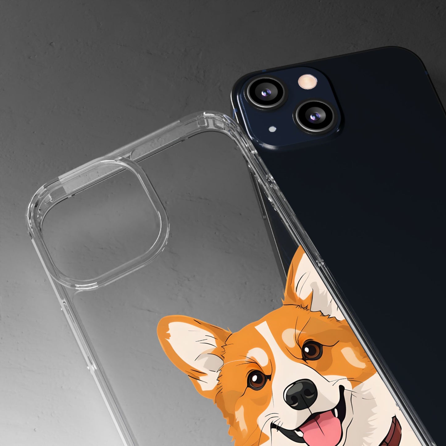 Cute Corgi Clear Phone Case - Pet Lover's Accessory