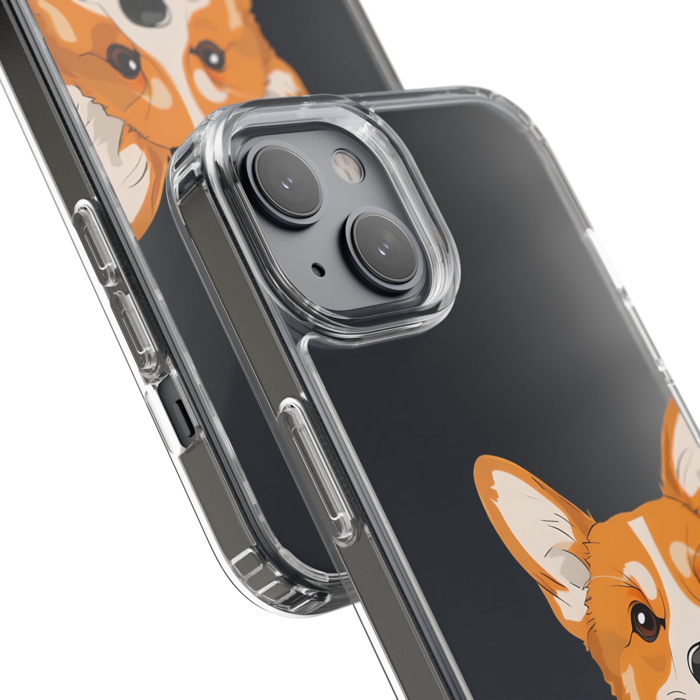 Cute Corgi Clear Phone Case - Pet Lover's Accessory